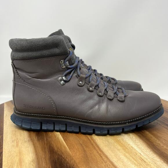 Cole Haan Other - Cole Haan Men’s Size 10.5 Zerogrand Gray Hiking Waterproof Leather Boots C36295